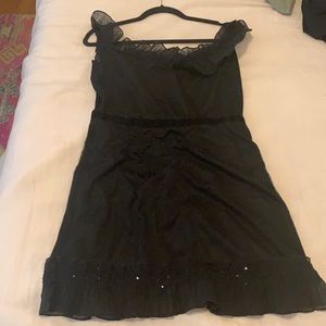 Black cute drill dress